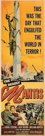 1957 THE DEADLY MANTIS VINTAGE HORROR MOVIE POSTER PRINT STYLE C 24x12 9MIL 